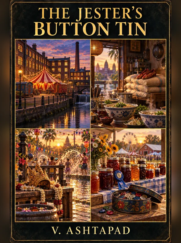 Front cover of The Jester's Button Tin