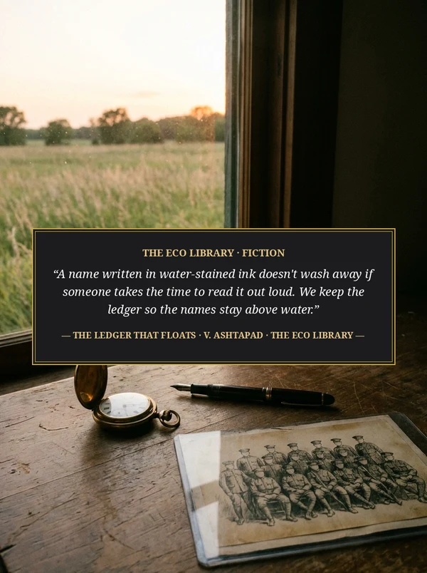 Back cover of The Ledger That Floats