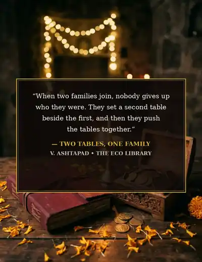 Back cover of Two Tables, One Family